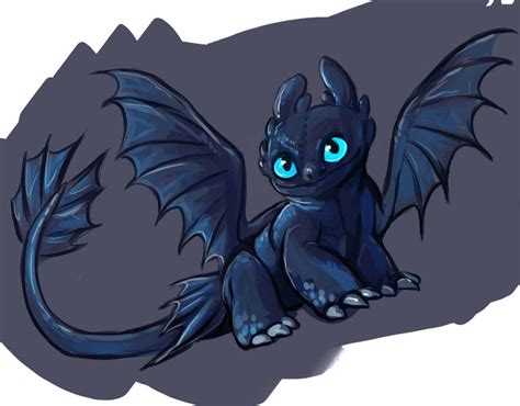 Baby Toothless By Saeto15 On Deviantart