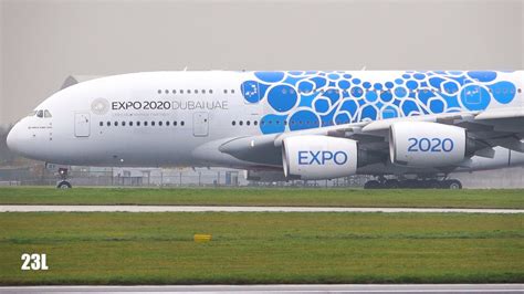 Ek17 A6 Eot Airbus A380 861 Emirates Airlines Blue Expo 2020 Mobility