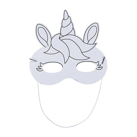 Color Your Own Unicorn Masks In 2020 Unicorn Mask Unicorn Party