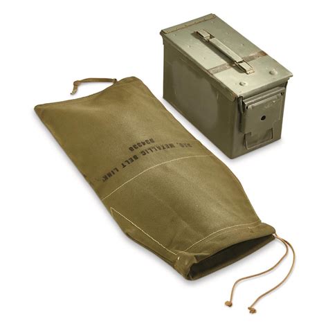 Us Military Surplus Canvas Linked Ammo Bag New 702498 Military