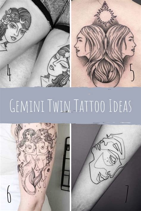 29 Unique Gemini Twin Tattoo Ideas Tattoo Glee