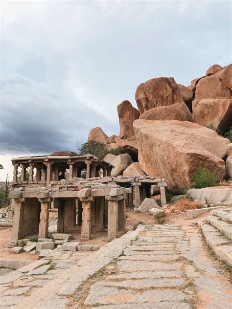Solo Woman Exploring Hampi Travel Guide Tripoto Temple Architecture Indian Architecture