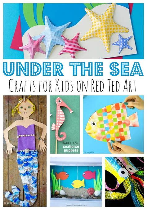 Under The Sea Paper Plate Crafts For Kids Red Ted Art Kids Crafts