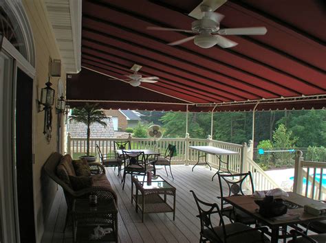Roof Mounted Deck Awning Lancaster Pa Kreiders Canvas Service Inc