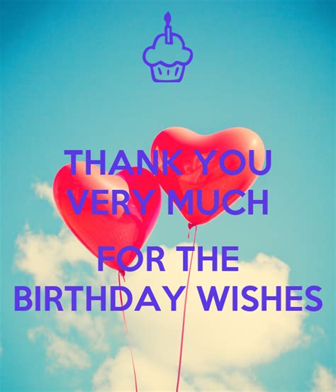 Thank You Very Much For The Birthday Wishes Poster Robin Keep Calm