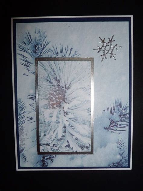 Frosty Winter Stampin Up Christmas Cards Simple Christmas Cards