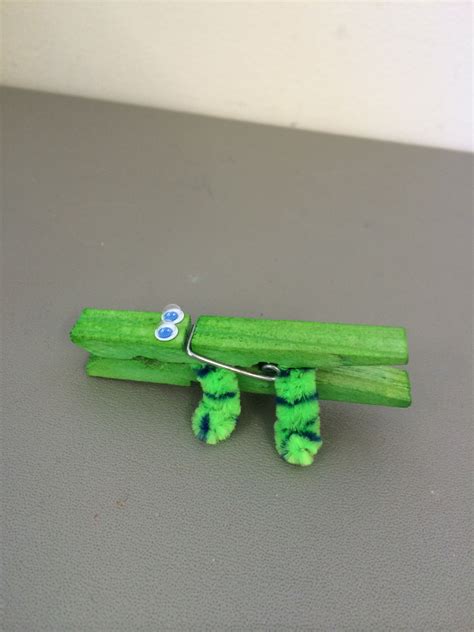 Playgroup Alligator Craft Made By Green Peg Colour Natural Peg By