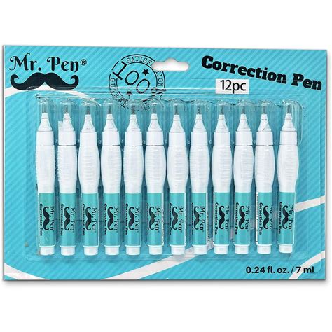 Mr Pen Correction Pen Correction Fluid Pack Of 12 Correction