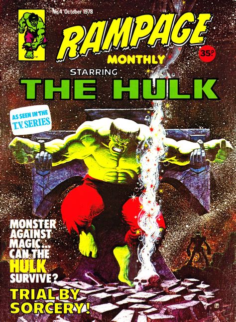 Starlogged Geek Media Again 1978 Rampage Magazine Marvel Uk