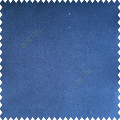 Royal Blue Color Complete Plain Velvet Finished Soft Touch Surface