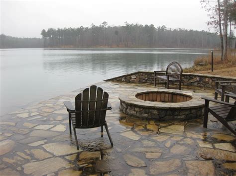 It is actually very easy to light and burns quickly in nowadays, ready made propane fire pit prices start at $100 to $4,000 and they vary in sizes, materials and duration. Lakeside patio & firepit (side of dock) | Fire pit patio ...