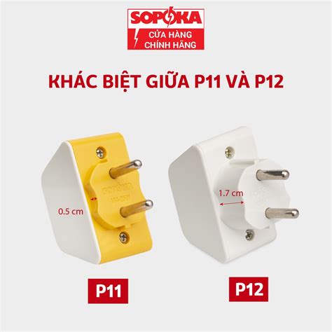 Mua Đầu nối chia điện đa năng 3 cửa SOPOKA P11 P12 chịu tải 2200W giá