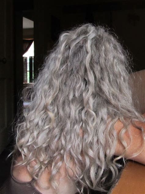 Image Result For White Silver Wavy Hair Grey Curly Hair Long Gray
