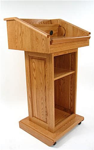 Solid Wood Podium Convertible Lectern