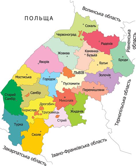 Географічне положення Львівської області
