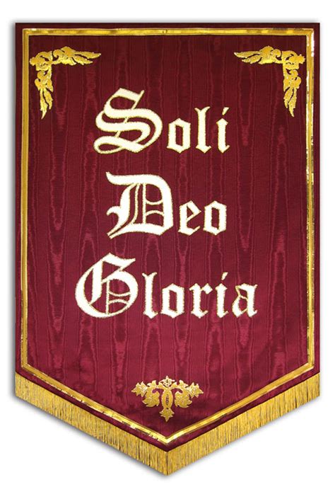 Soli Deo Gloria Church Banner Christian Banners For Praise And Worship