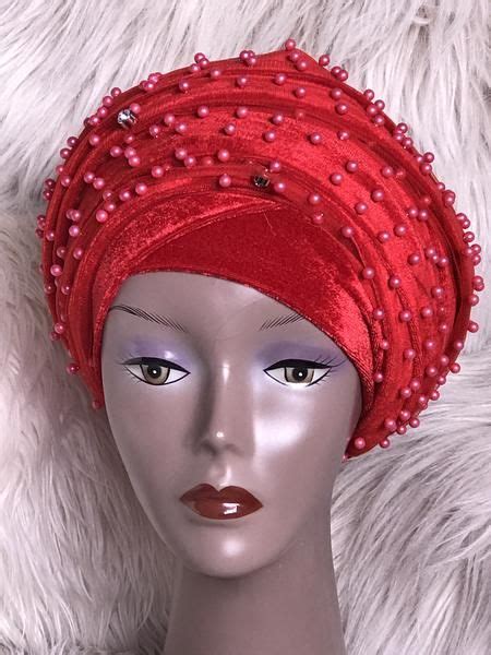 The African Turbans Caphead Wrapsheadweareasy To Wearchemo Capsafrican Scarfs Velvet And