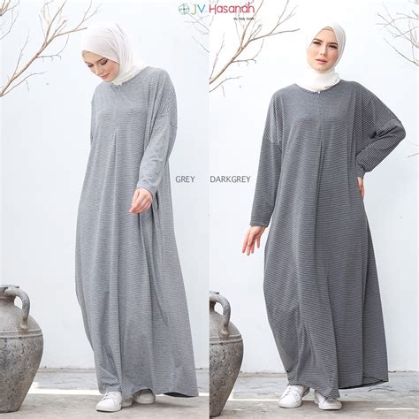 Jual Gamis Salur Abaya Muslim Oversized Jv Hasanah Abaya Dress