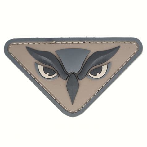 Mil Spec Monkey Tactical Patch With Velcro Owl Head Pvc