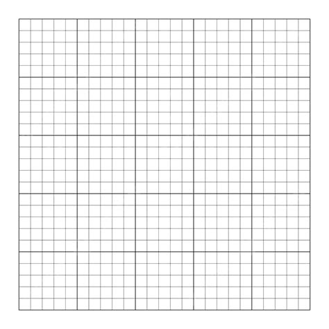 Template For A 5x5 Empty Grid Vector Illustration Of A Square Cell