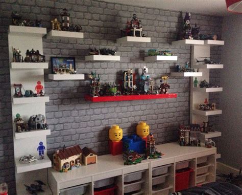 When it comes to kids bedroom ideas for small rooms, cubbies with bins or baskets can be an effective way to add storage space without making the room look cluttered. Lego creation station. Lego display unit. Lego ...