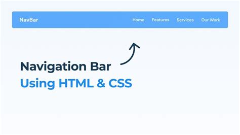 Create Navigation Bar With HTML And CSS