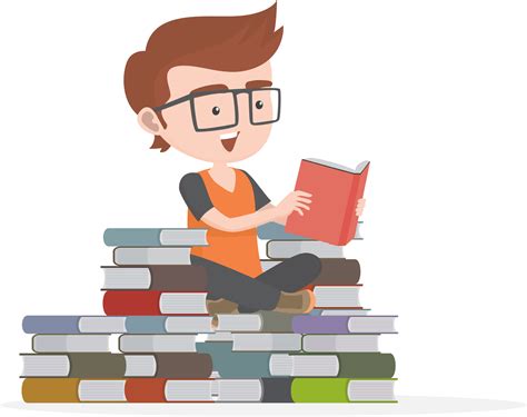 Child Reading Book Vector Book Mountain Book Sea Png Download 1894