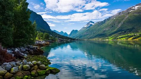 Beautiful Nature Norway Natural Landscape Stockvideos