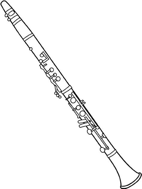 How To Draw A Cartoon Clarinet