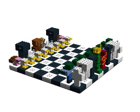 Minecraft Papercraft Chess Minecraft Blueprints Minec