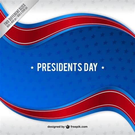 Free Vector President Day Flag Background