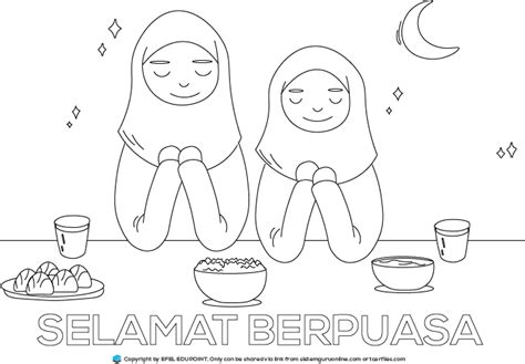 Gambar Mewarnai Tk Gambar Mewarnai Ramadhan Drawing Image