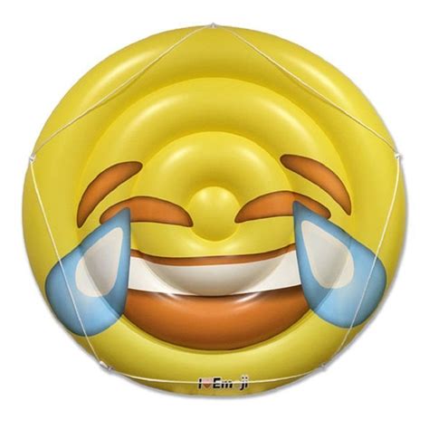 Emoji Swimming Pool Float Tears Of Joy Emoticon Huge 60 Inch Raft
