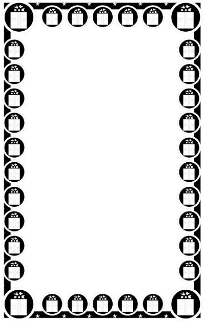 Christmas Black And White Clip Art Borders Clipground