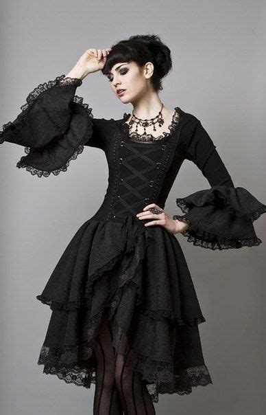 gothic ladies beauty fashion costume creativity couture culture gothic dress