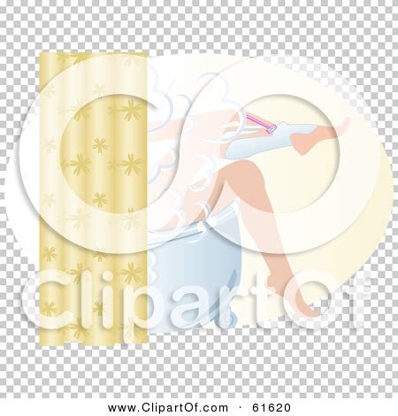 Royalty Free Rf Clipart Illustration Of A Woman Shaving Her Legs With