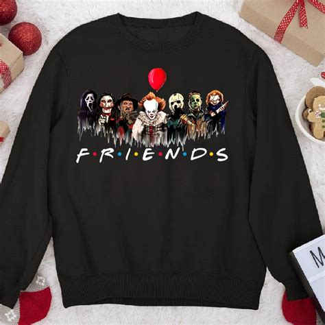 Friends Halloween Characters Freddy Michael Myers Pennywise Jason