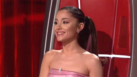 Watch Ariana Grande Have Multiple Giggle Fits On The Voice Youtube