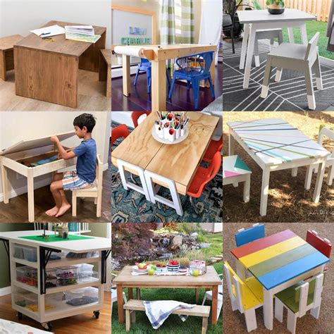 39 Easy Diy Kids Table And Chair Ideas You Can Build