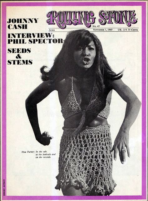 Tina Turner On The Cover Of Rolling Stone November Photo By Robert Altman Rolling