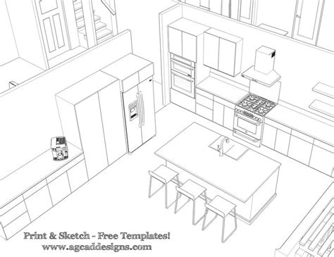 Kitchen Cabinets Drawing at GetDrawings | Free download