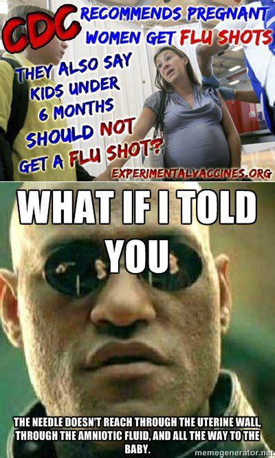 Please, please, please if your meme contains a spoiler or a scene which you may consider a spoiler, please assign the spoilers flair! Refutations to Anti-Vaccine Memes: Flu shots for pregnant women