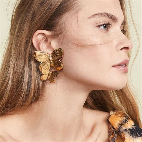 Creative Bohemian Butterfly Acrylic Drop Earrings Temperament Char