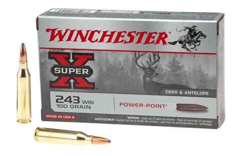 Winchester Super X Power Point 243 Winchester 100 Grain Rifle
