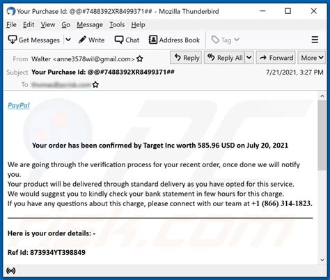 Fraude De Phishing Paypal Email Passos De Remoção E Recuperação