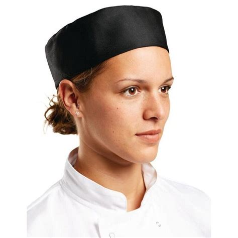 Chefs Skull Cap Professional Catering Chefs Hat Kitchen Round Cap Head
