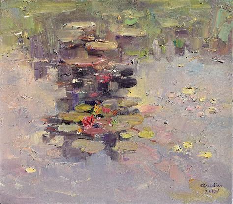 Lotus Pond Painting By Chao Liu Fine Art America