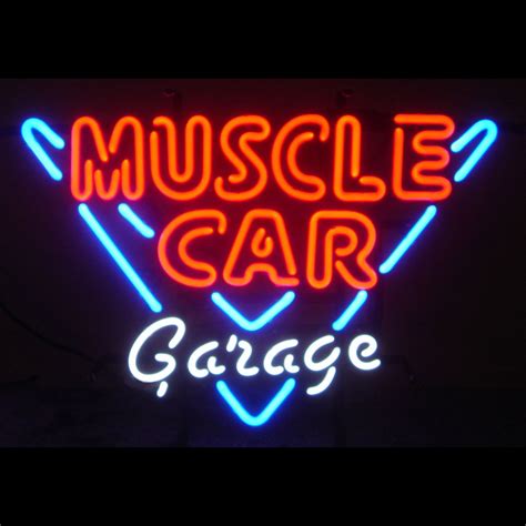 Muscle Car Garage Neon Sign