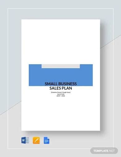 Free 18 Sample Small Business Plan Templates In Pdf Ms