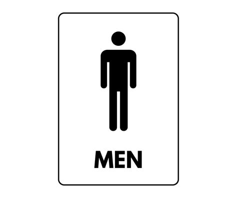 Men Restroom Sign Printable Templates Free Pdf Downloads